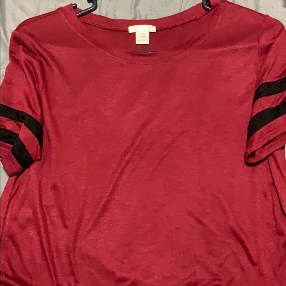 Burgundy shirt